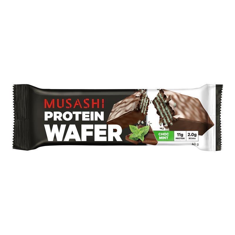 Load image into Gallery viewer, Musashi Protein Wafer Choc Mint 40g
