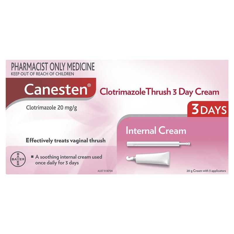 Load image into Gallery viewer, Canesten 3 Day Thrush Treatment Internal Cream - Clotrimazole (S3)
