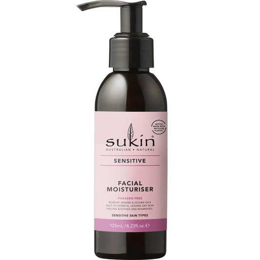 Sukin Sensitive Facial Moisturiser 125ml Pump