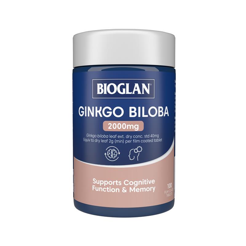 Load image into Gallery viewer, Bioglan Ginkgo Biloba 2000mg 100 Tablets
