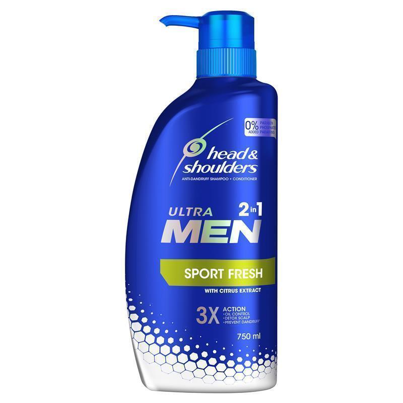 Load image into Gallery viewer, Head &amp; Shoulders Ultra Men Sports Fresh Mens 2in1 Anti Dandruff Shampoo And Conditioner 750ml
