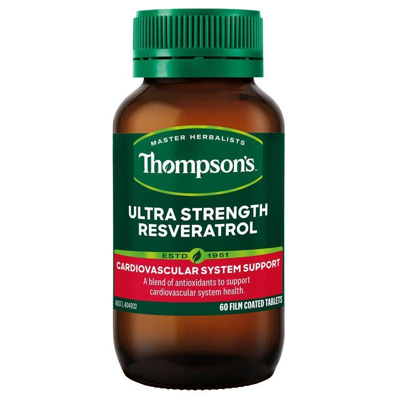 Load image into Gallery viewer, Thompson's Ultra Strength Resveratrol 60 Tablets
