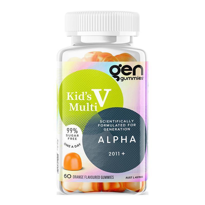 Load image into Gallery viewer, GEN Alpha Gummies Kid's Multivitamin Orange 60 Pack
