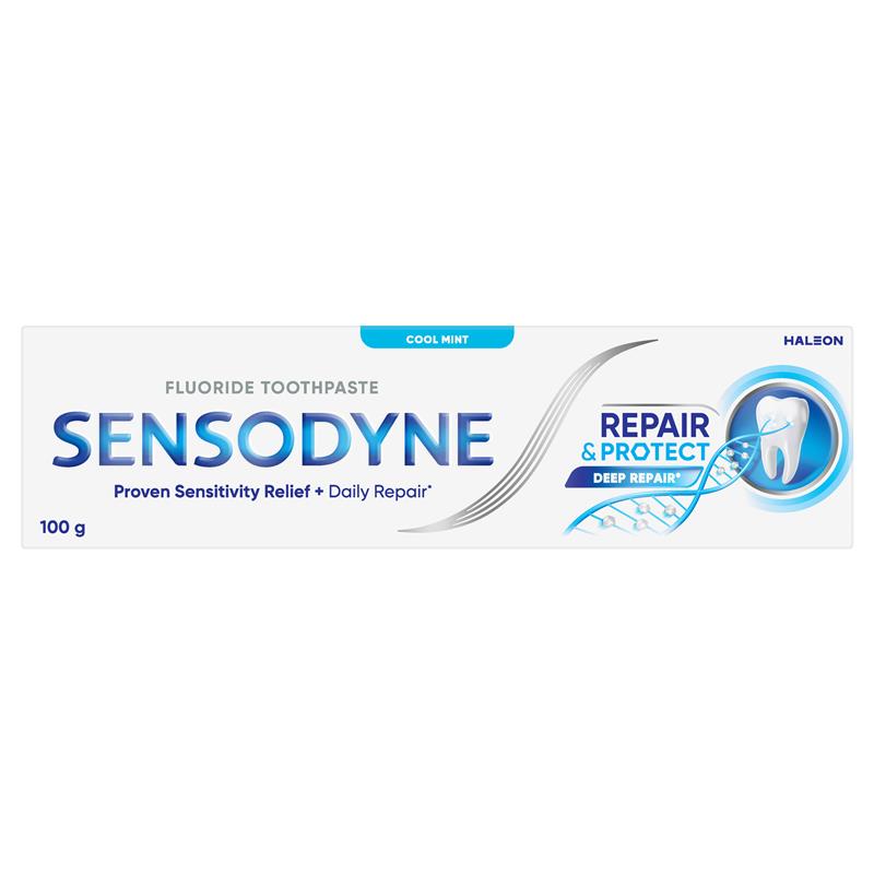 Load image into Gallery viewer, Sensodyne Sensitive Teeth Pain Repair &amp; Protect Toothpaste 100g
