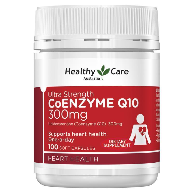 Load image into Gallery viewer, Healthy Care CoQ10 300mg Ultra Strength 100 Capsules
