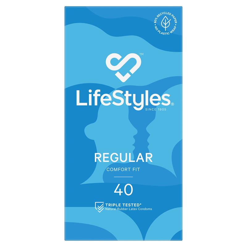 Load image into Gallery viewer, LifeStyles Condoms Regular 40 Pack
