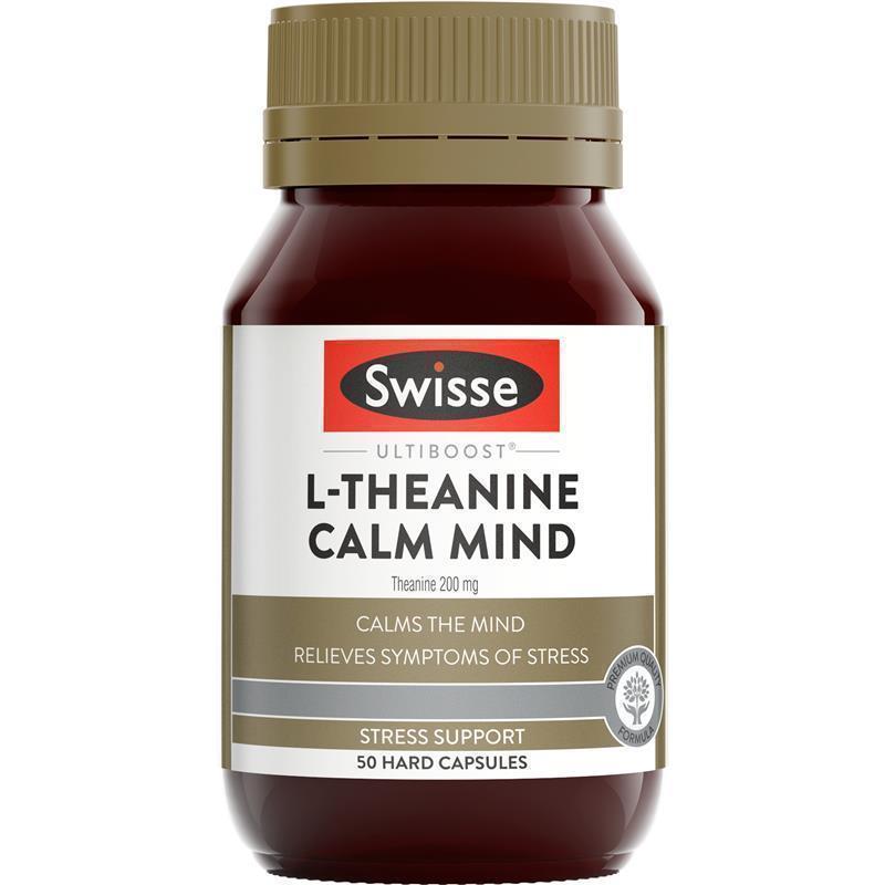 Load image into Gallery viewer, Swisse Ultiboost L-Theanine Calm Mind 50 Capsules
