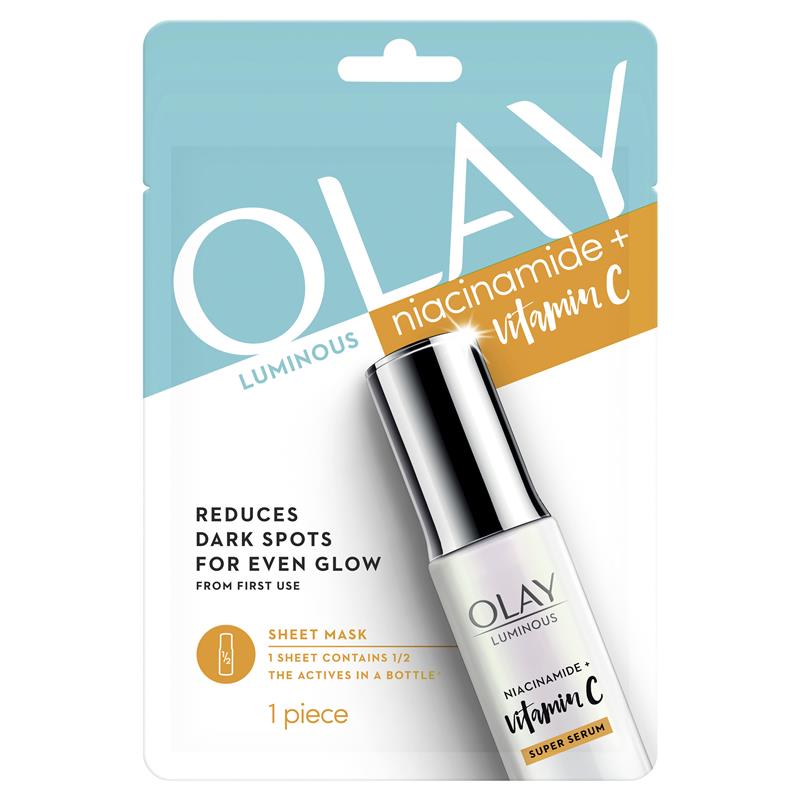 Load image into Gallery viewer, Olay Luminous Niacinamide + Vitamin C Sheet Mask
