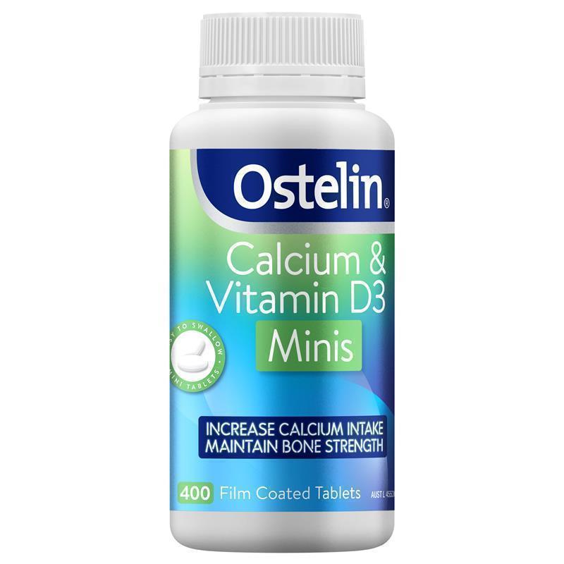 Load image into Gallery viewer, Ostelin Calcium &amp; Vit D 400 Mini Tablets Exclusive Size
