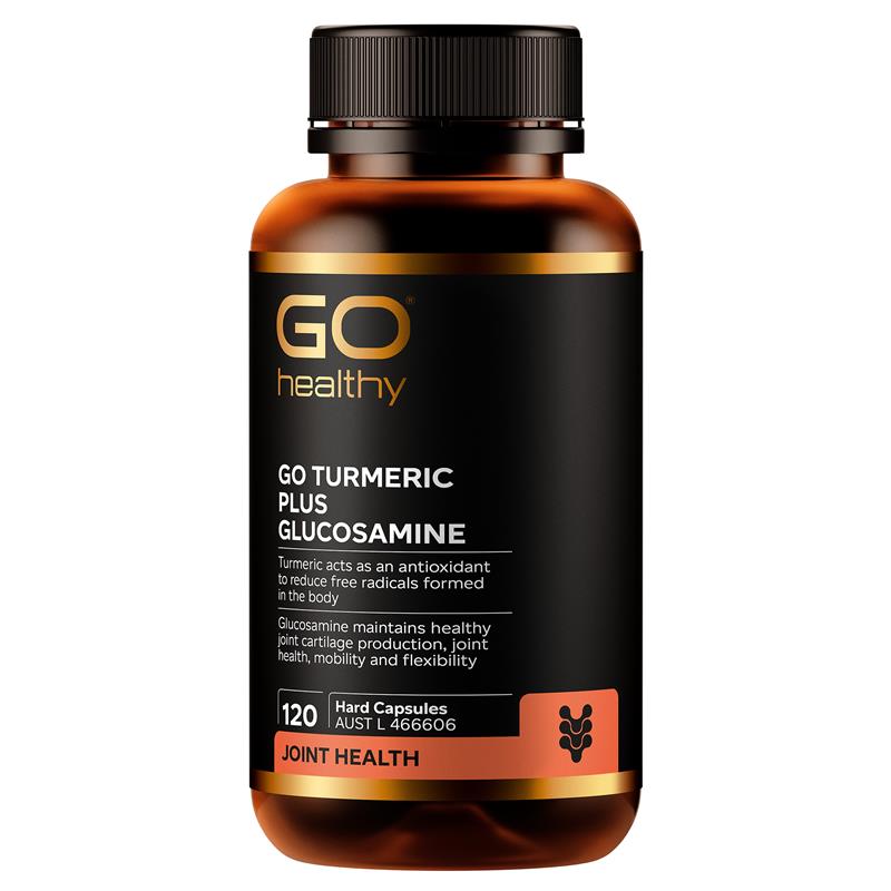 Load image into Gallery viewer, GO Healthy Turmeric Plus Glucosamine 120 Hard Capsules
