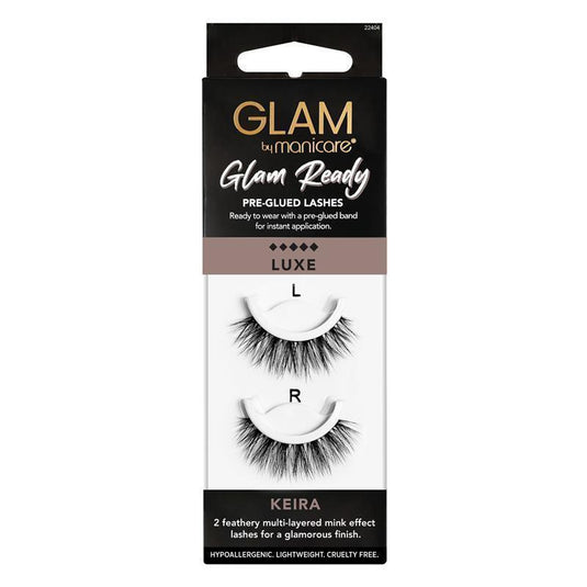 Glam By Manicare Glam Ready Pre-Glued Keira Lashes Luxe
