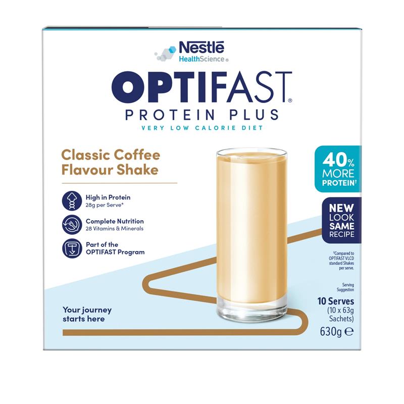 Load image into Gallery viewer, Optifast VLCD Protein Plus Shake Coffee 10 Pack 630g
