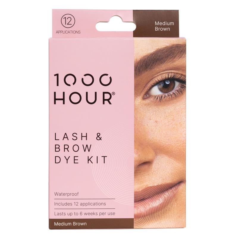 Load image into Gallery viewer, 1000 Hour Eyelash and Brow Dye Kit Medium Brown
