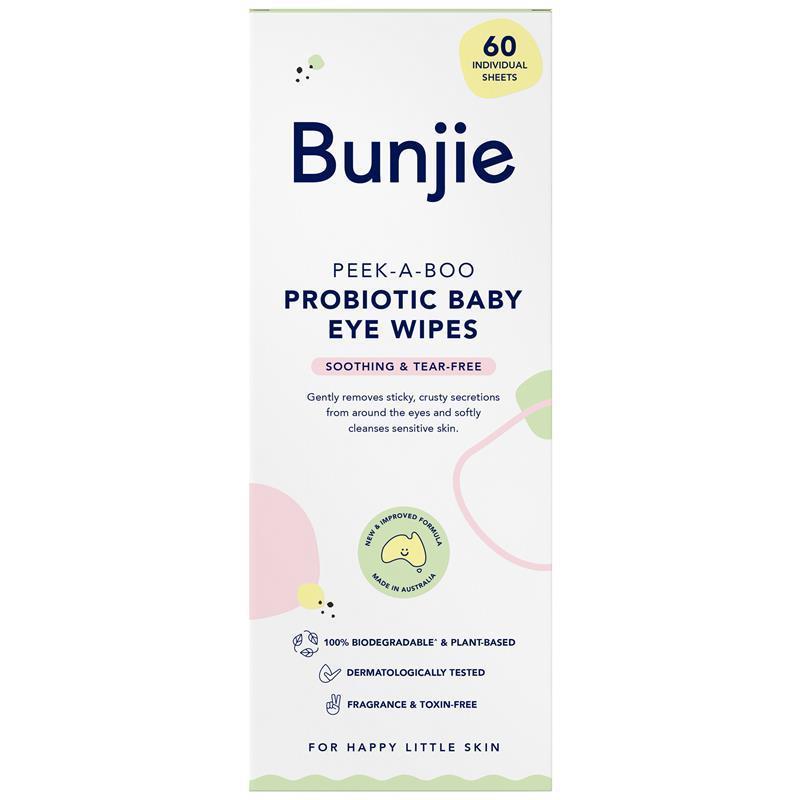 Load image into Gallery viewer, Bunjie Probiotic Baby Eye Wipes 60 Exclusive Size
