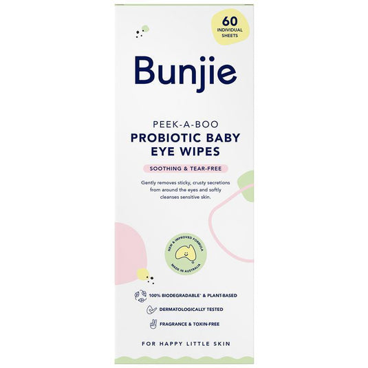 Bunjie Probiotic Baby Eye Wipes 60 Exclusive Size