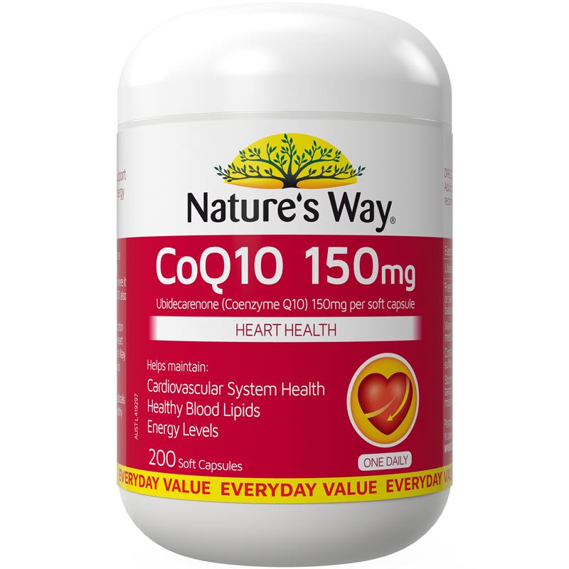Load image into Gallery viewer, Nature's Way CoQ10 150mg 200 Tablets
