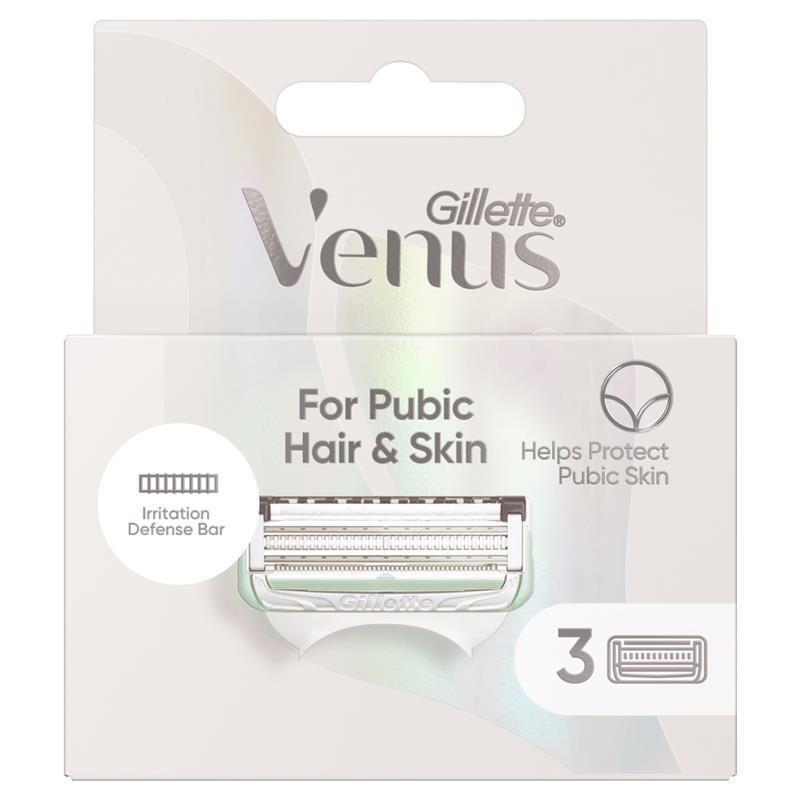 Load image into Gallery viewer, Gillette Venus Blade Refills For Pubic Hair &amp; Skin 3 Pack

