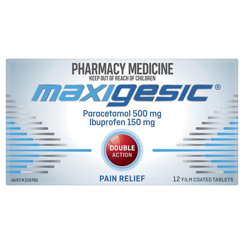 Load image into Gallery viewer, Maxigesic Double Action Combination Pain Relief 12 Tablets
