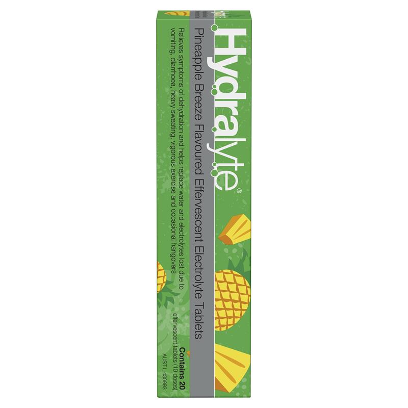 Load image into Gallery viewer, Hydralyte Electrolyte Effervescent Pineapple 20 Tablets
