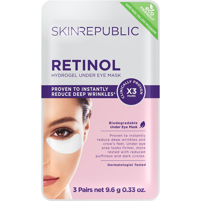 Load image into Gallery viewer, Skin Republic Retinol Hydrogel Under Eye Patches 3 Pairs
