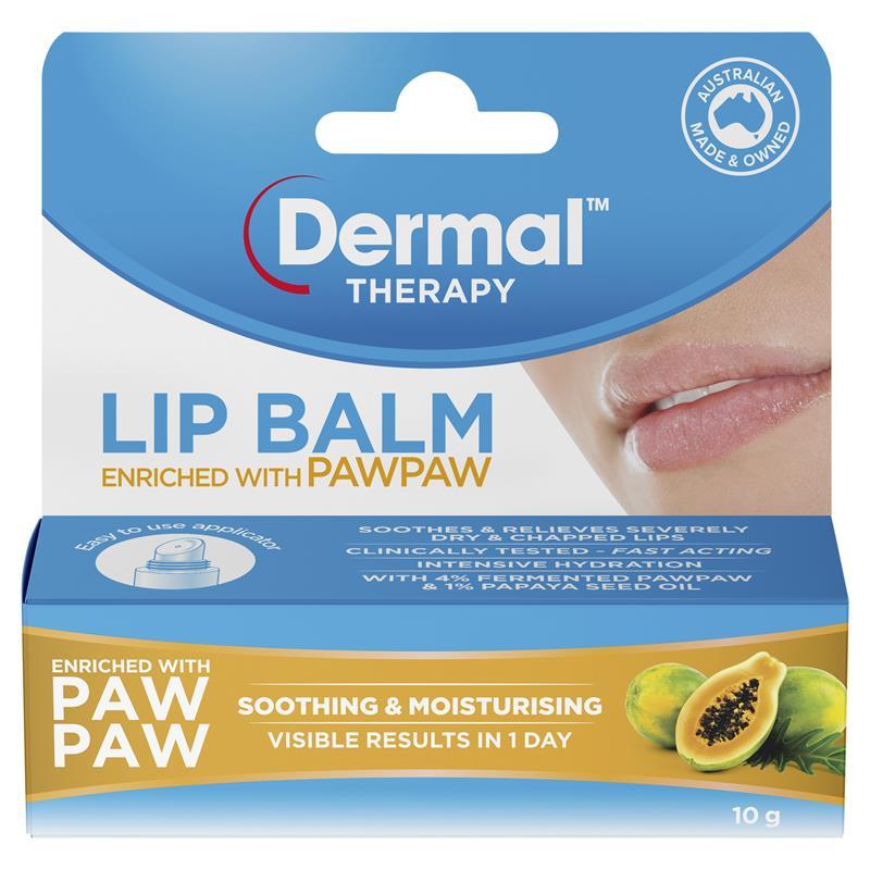 Load image into Gallery viewer, Dermal Therapy Lip Balm Paw Paw 10g
