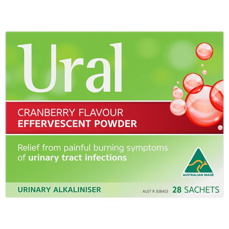 Load image into Gallery viewer, Ural Effervescent Powder Cranberry 28 Sachets
