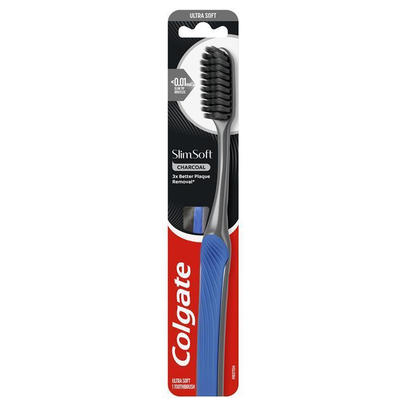 Load image into Gallery viewer, Colgate Toothbrush Slim Soft Charcoal Ultra Soft Bristles
