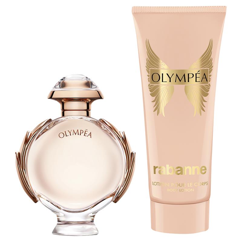 Load image into Gallery viewer, Rabanne Olympea Eau de Parfum 50ml &amp; Body Lotion 2 Piece Set
