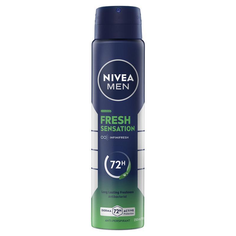 Load image into Gallery viewer, NIVEA MEN Deodorant Fresh Sensation 72hr 250ml
