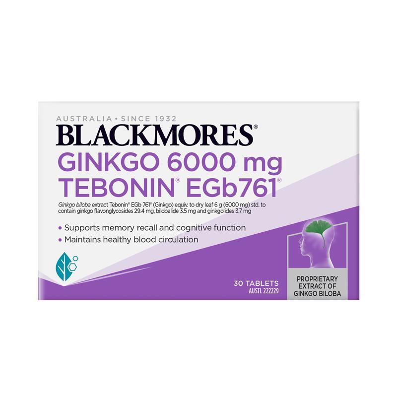 Load image into Gallery viewer, Blackmores Ginkgo 6000mg 30 Tablets
