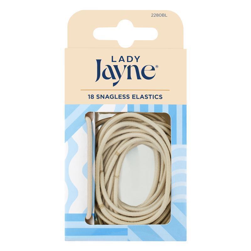 Load image into Gallery viewer, Lady Jayne Snagless Elastics, Blonde, Pk18
