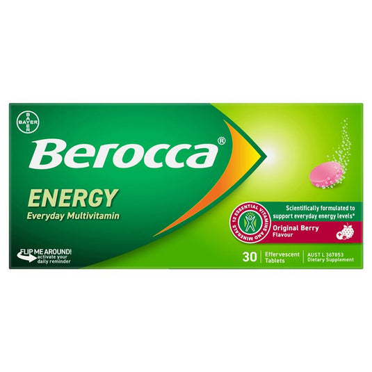 Berocca Energy Original Berry 30 Effervescent Tablets