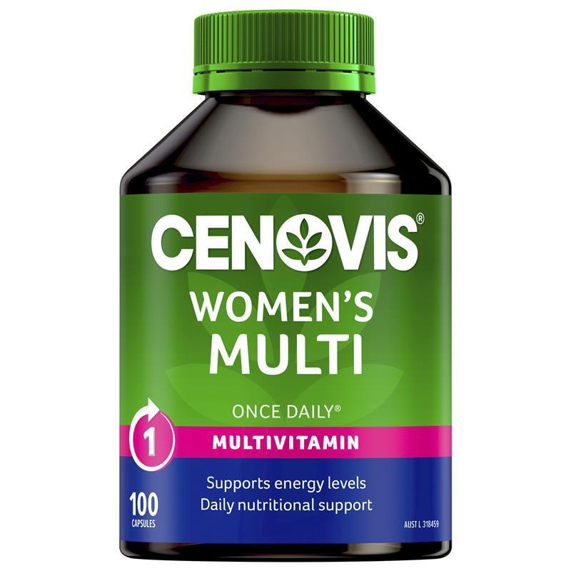 Load image into Gallery viewer, Cenovis Once Daily Women's Multivitamins &amp; Minerals 100 Capsules
