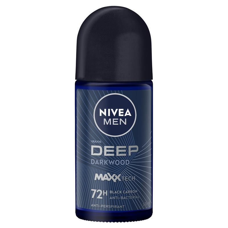 Load image into Gallery viewer, NIVEA MEN Deep Roll On Deodorant 72H Protection 50ml
