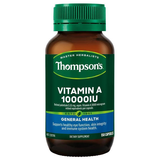 Thompson's Vitamin A 10000iu 150 Capsules