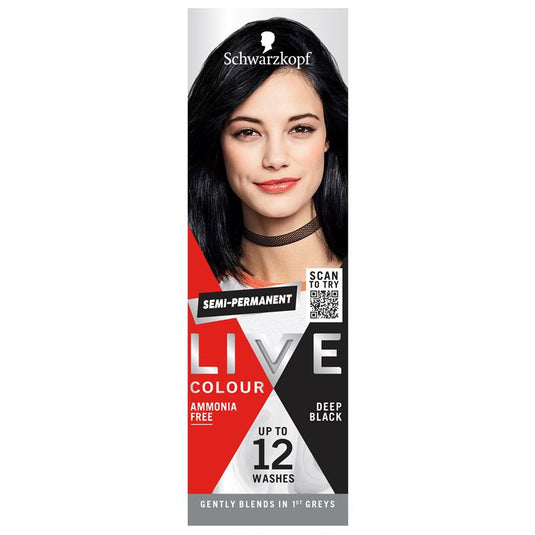 Schwarzkopf LIVE Colour Deep Black Semi Permanent 75ml