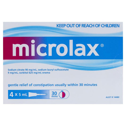 Microlax Enemas 5mL Pack 4