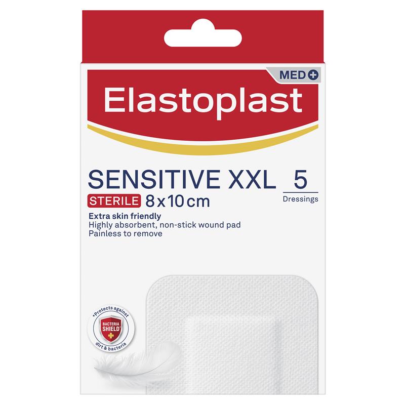 Load image into Gallery viewer, Elastoplast Sensitive Dressing XXL 8x10cm 5 Dressings
