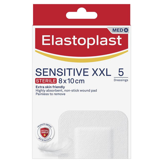 Elastoplast Sensitive Dressing XXL 8x10cm 5 Dressings