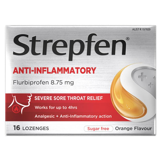 Strepfen Intensive Sugar Free Orange 16 Lozenges