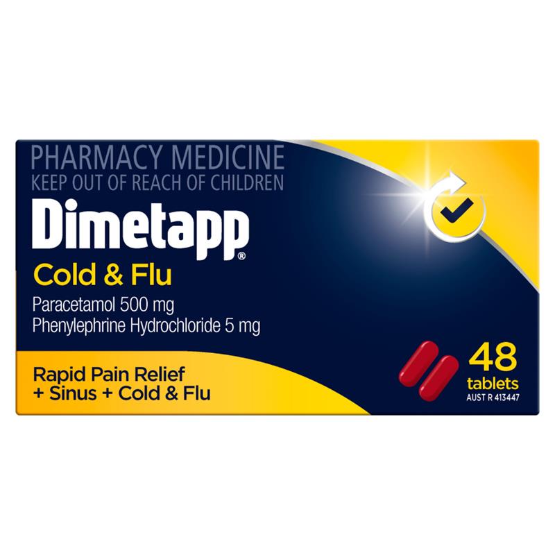 Load image into Gallery viewer, Dimetapp Cold &amp; Flu 48 Tablets

