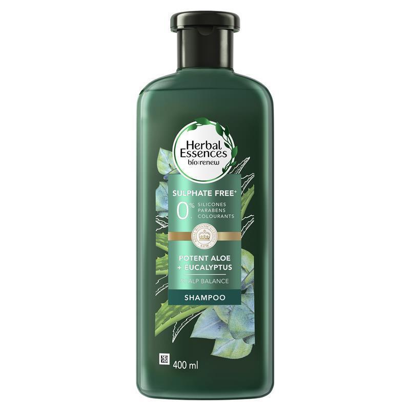 Load image into Gallery viewer, Herbal Essences Bio Renew Potent Aloe &amp; Eucalyptus Strength &amp; Moisture Shampoo 400ml
