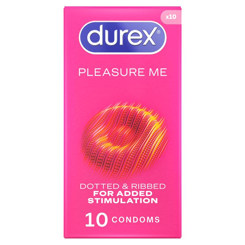 Load image into Gallery viewer, Durex Pleasure Me Condoms 10 Pack
