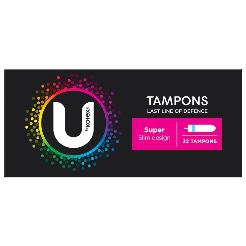 Load image into Gallery viewer, U by Kotex Slim Tampons Super 32 Pack
