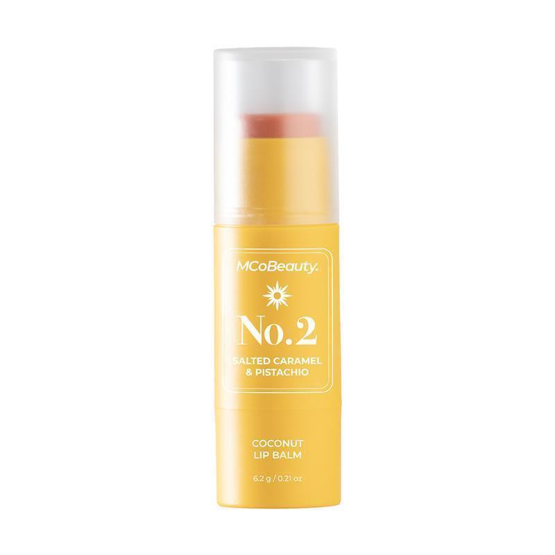 Load image into Gallery viewer, MCoBeauty Coconut Lip Balm No. 2 Salted Caramel &amp; Pistachio
