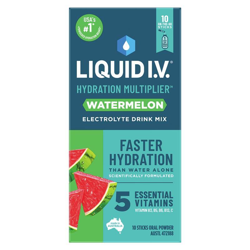 Load image into Gallery viewer, Liquid IV Hydration Watermelon 10 Sachets
