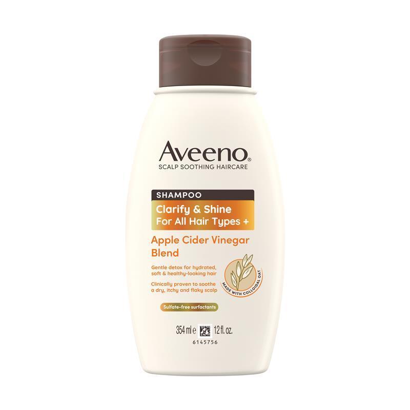 Load image into Gallery viewer, Aveeno Apple Cider Vinegar Clarifying Shampoo for Dull Hair 354mL

