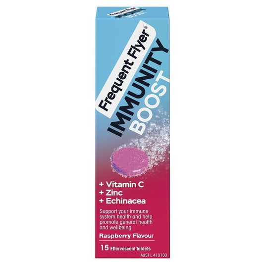Frequent Flyer Immunity Boost Raspberry 15 Effervescent Tablets