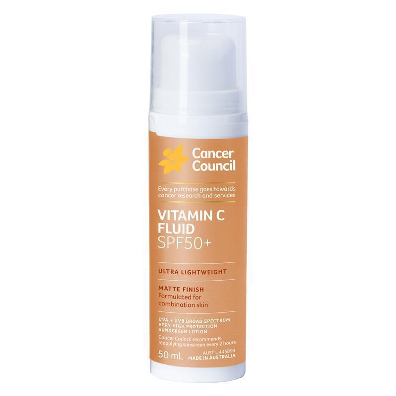 Load image into Gallery viewer, Cancer Council SPF50+ Vitamin C Fluid 50ml
