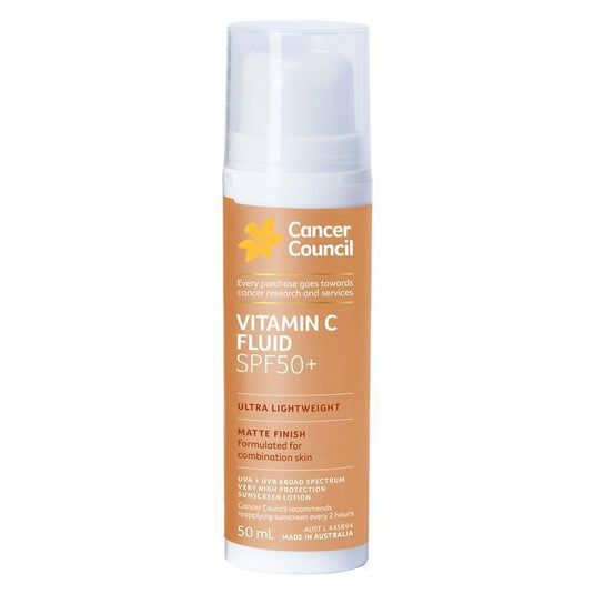 Cancer Council SPF50+ Vitamin C Fluid 50ml
